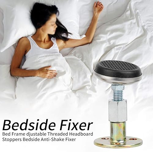 Miniatura 7 de Wailicop Herramienta protectora ajustable con rosca para marco de cama antiagitación, tapones de cabecera para evitar que se afloje, fijador