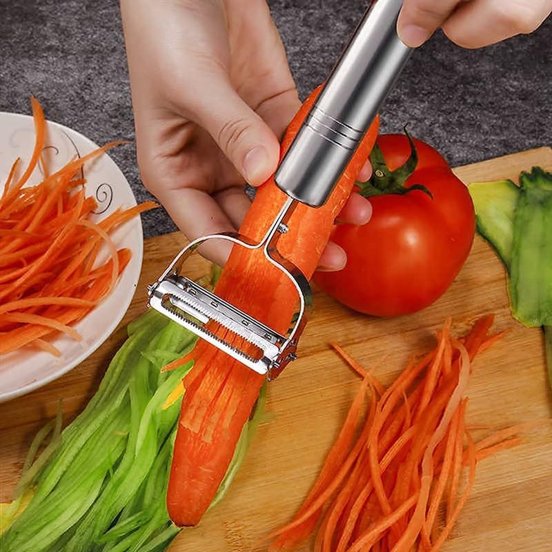 Stainless Steel Carrot Potato Fruit Peeler Durable Razor Sharp Cutter Shredder Slicer Vegetable Julienne Peeler