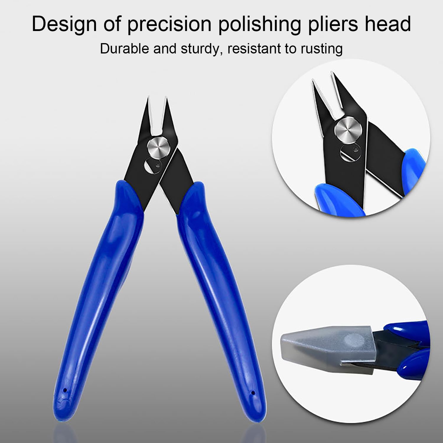Pinze per Taglierine di Precisione, Pinza elettricista, Spellafili e Tagliafili, Multifunzionale Tronchesi a Filo per Artigianato Creazione Gioielli-Blu