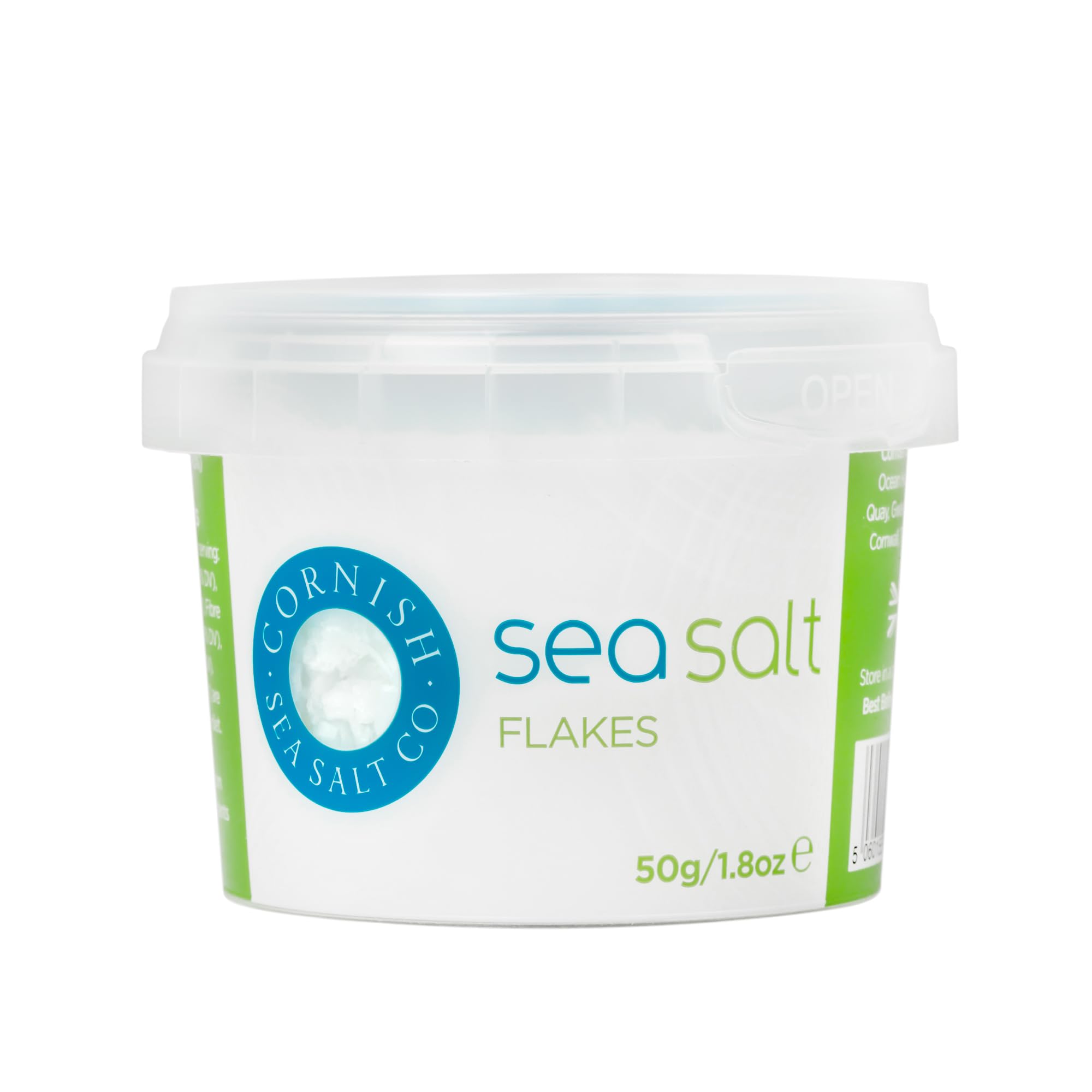 Cornish Sea Salt - Flaky Sea Salt - Rich in Minerals, Hand Harvested in Celtic Waters, Michelin Starred Chef Approved - Spices for Cooking, Kitchen Accessories - 8 x 50g