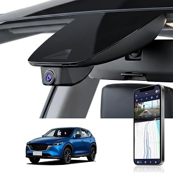 OEM Style Front 4K Dash Cam for Mazda CX-5 2019-2025, CX-9 2020-2024,Hidden Design,WiFi & App Control,Loop Recording,G-Sensor,64GB Card