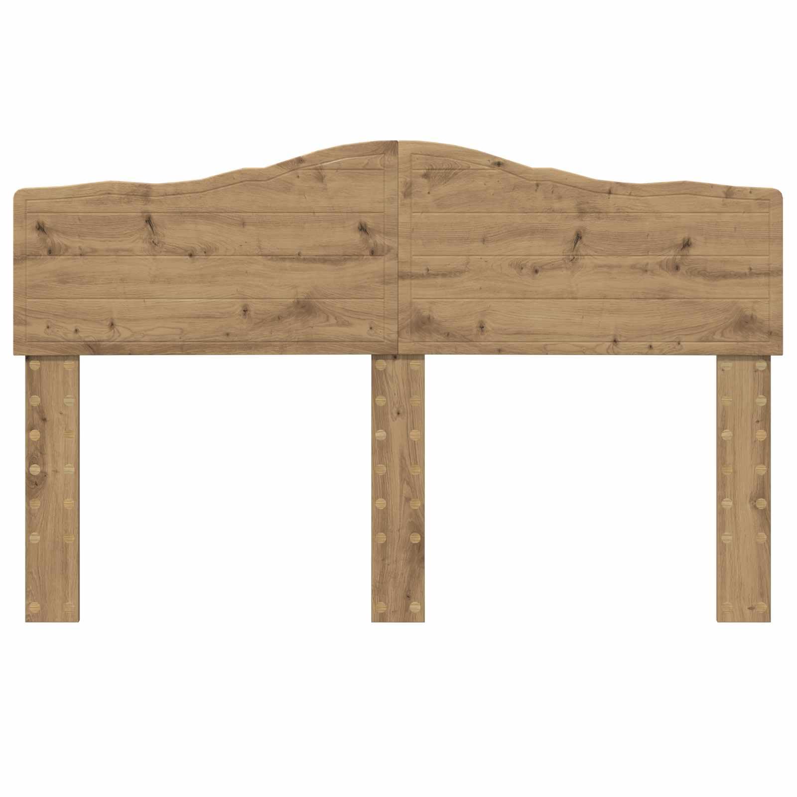 Tomostar Tête de lit, Armoire Tête de lit sur Pied Meuble de Chambre à Coucher Chêne Artisanal 140 cm Bois d'ingénierie