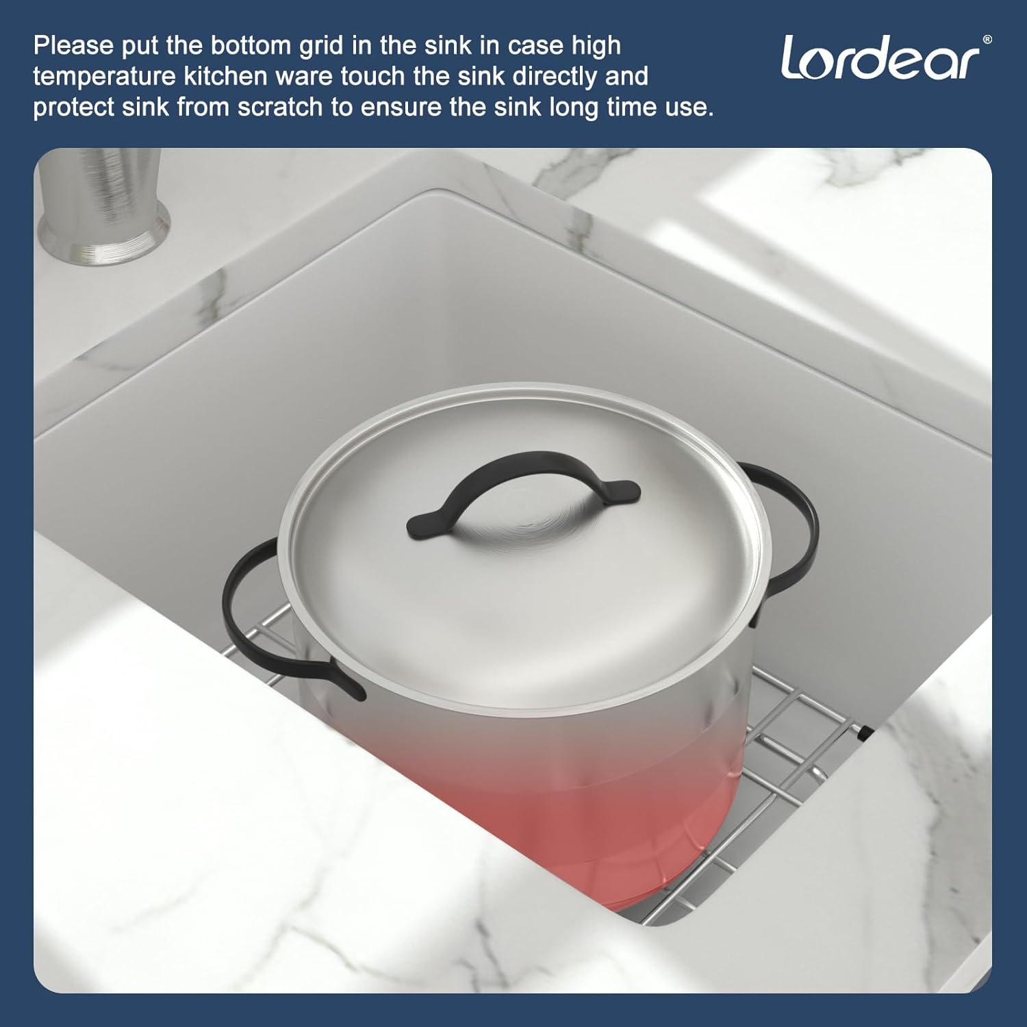 Lordear Granite Composite White Bar Sink 15 x 18 Inch Undermount Kitchen RV Sinks Small Quartz Bar Sink