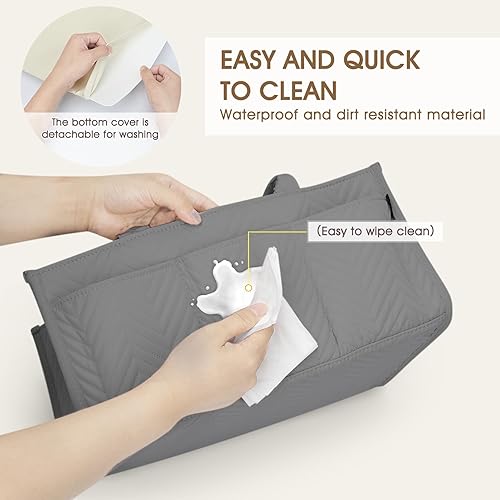 Miniatura 5 de Skycase Organizador grande de pañales, organizadores de bebé y almacenamiento para artículos esenciales para recién nacidos, cesta de almacenamiento