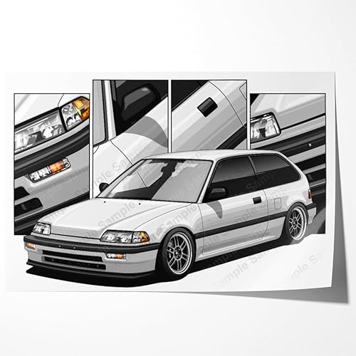 JDM USDM Import tuner Concept Rendering Fit For Honda Civic