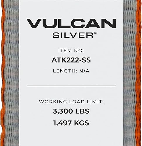 Miniatura 9 de VULCAN Ultimate Axle Tie Down Kit - Silver Series - Includes 2 22 Inch Axle Straps 2 36 Inch Axle Straps 2 96 Inch Snap Hook Ratchet Straps and 2