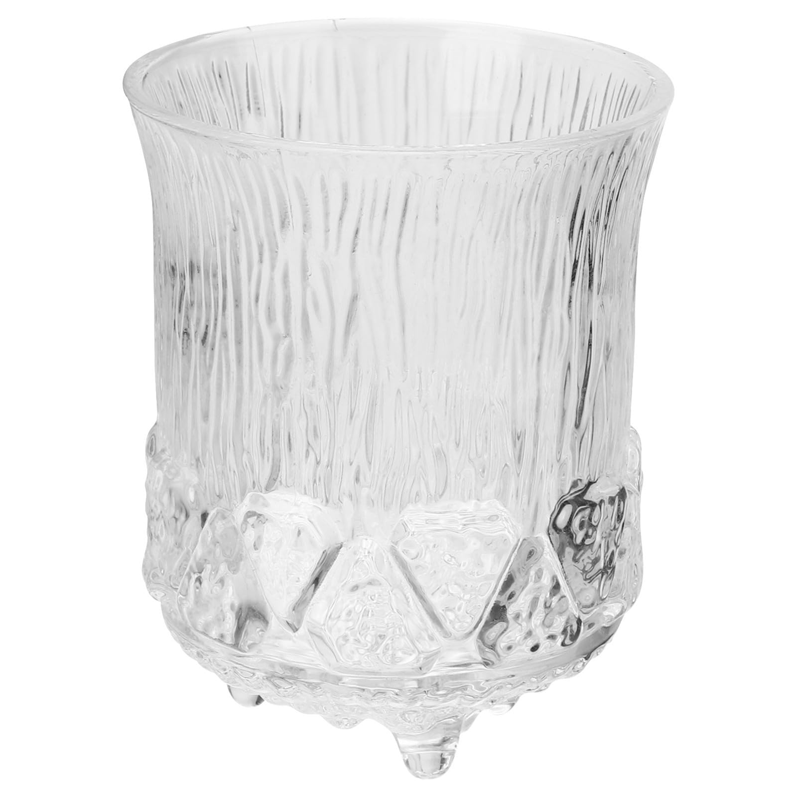 Vaso de whisky de vidrio con acabado sofisticado y alta resistencia