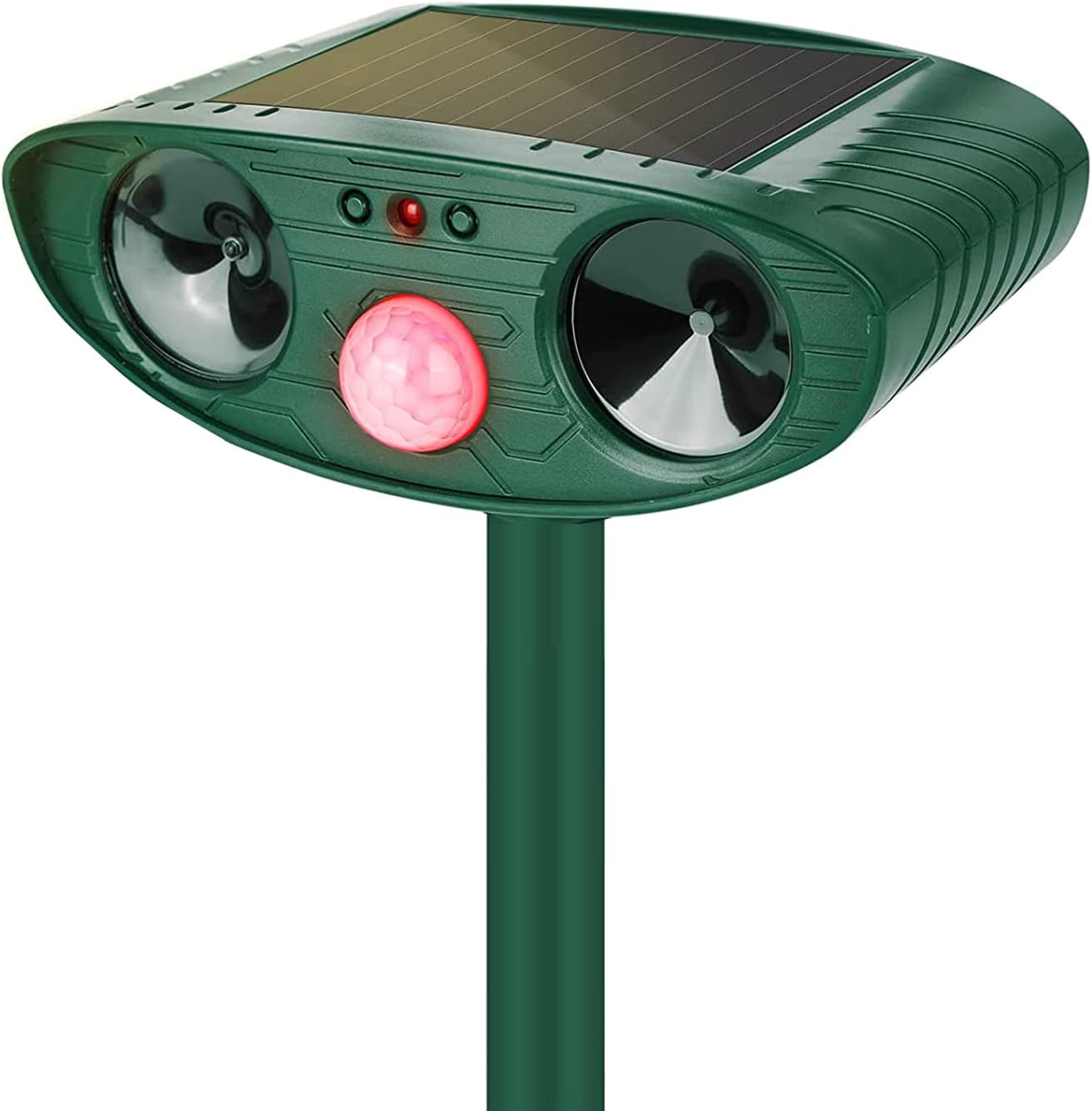 2023 Ultrasonic Solar Animal Repellent, Cat Repellent Outdoor, Rat, Squirrel, Deer, Raccoon, Skunk, Rabbit, Mole, Dog, Cat, Waterproof with Motion Detector