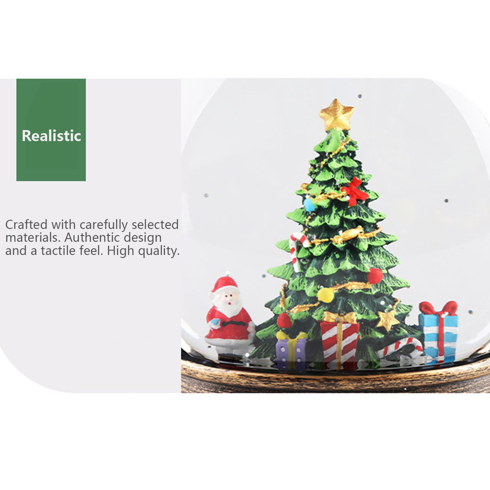 Bola de nieve navideña con música Navideño Con USB Y Pilas | Bola De Nieve Musical Para Escritorio Decoración Y Navideño Para Interior Exterior Reunión Familiar Dormitorio