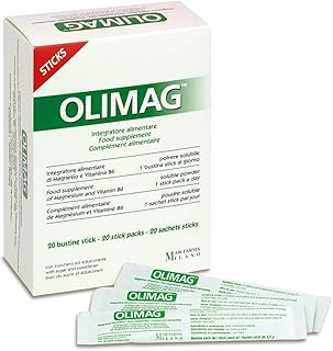MAR-FARMA Olimag, High Absorption Magnesium with Vit B6, 20 Stick Packs
