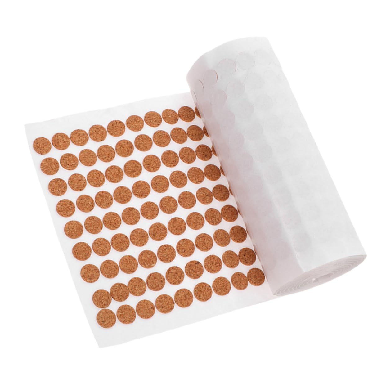 TOPPERFUN Self-Adhesive Cork Bumpers for Cabinet Doors Cushion Pads Protect Against Scratches Noise Versatile Use Home Office School Roll Thickness