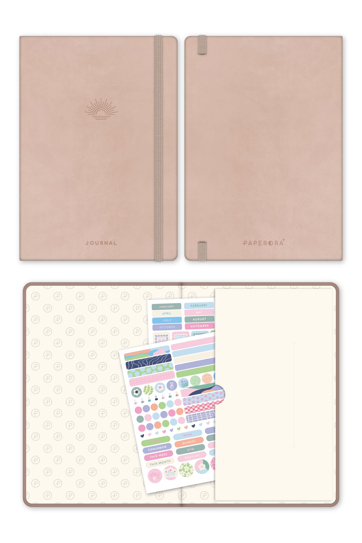 A5 Bullet Journal Noktalı Defter 140 gr. 80 Yaprak Cappuccino