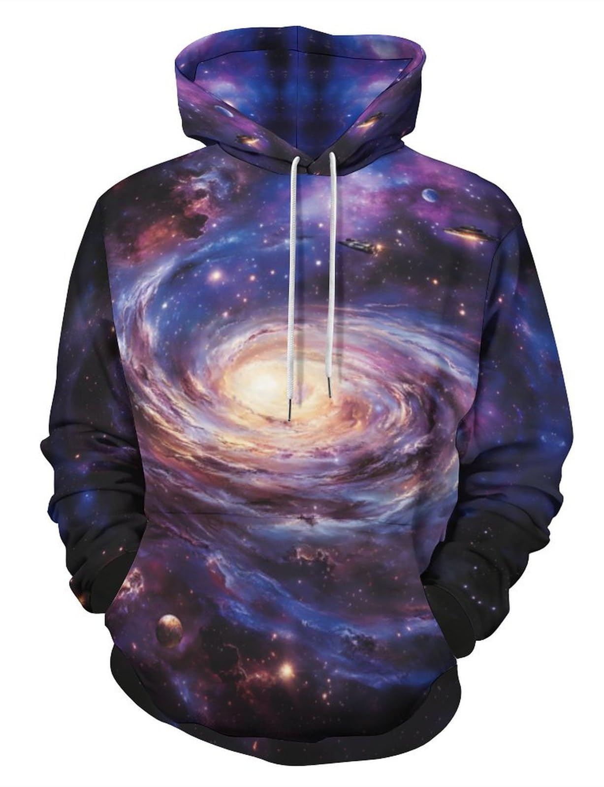 Hoodies for Men Women Novelty 3D Graphic Pullover Sweatshirt Hoodie Cool Funny Galaxy Hoody with Pocket S-6XL