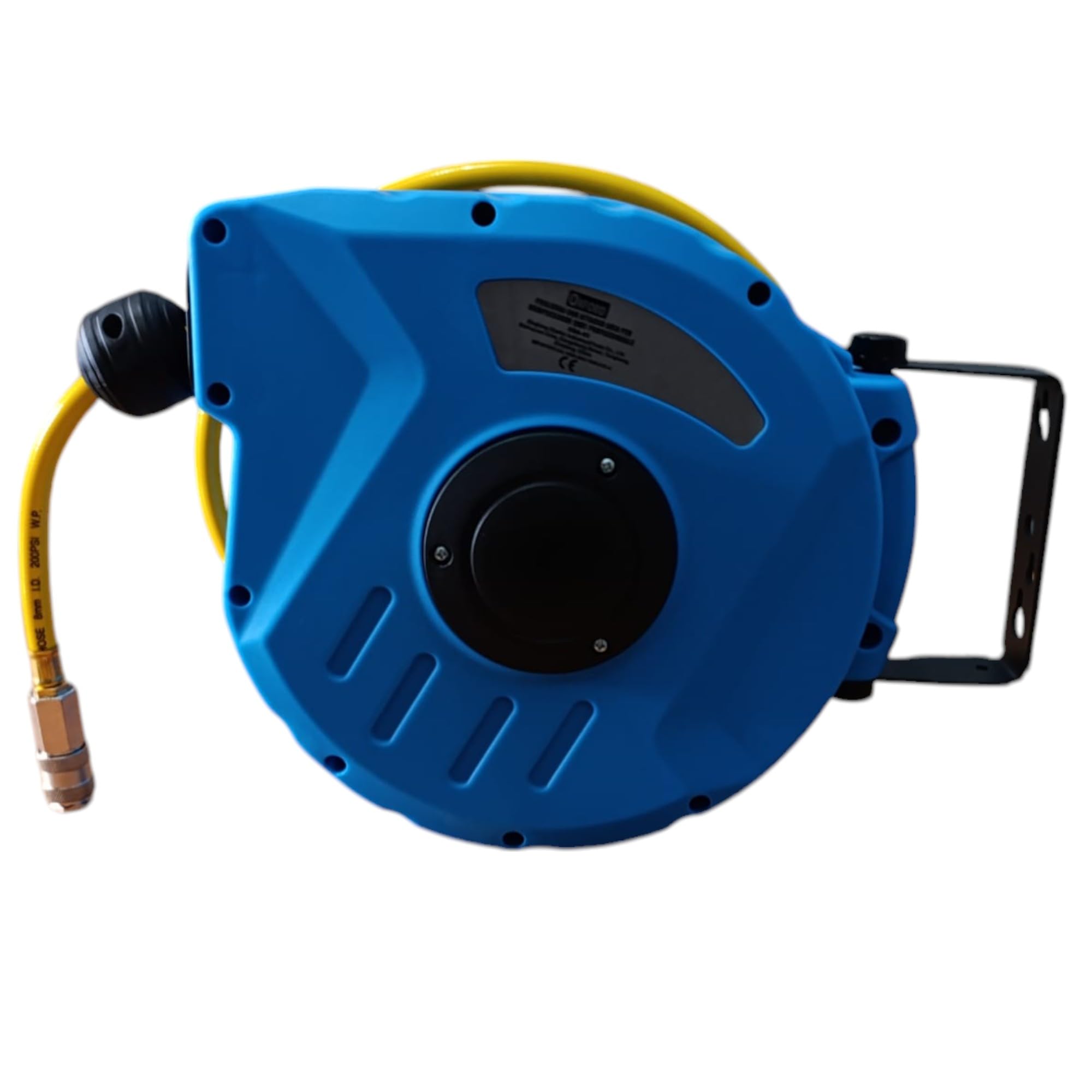 Topolenashop Avvolgitubo Portatile 12 METRI Aria Compressa 12 Bar 300 Psi 1/4" Fissaggio a Parete Muro Blu