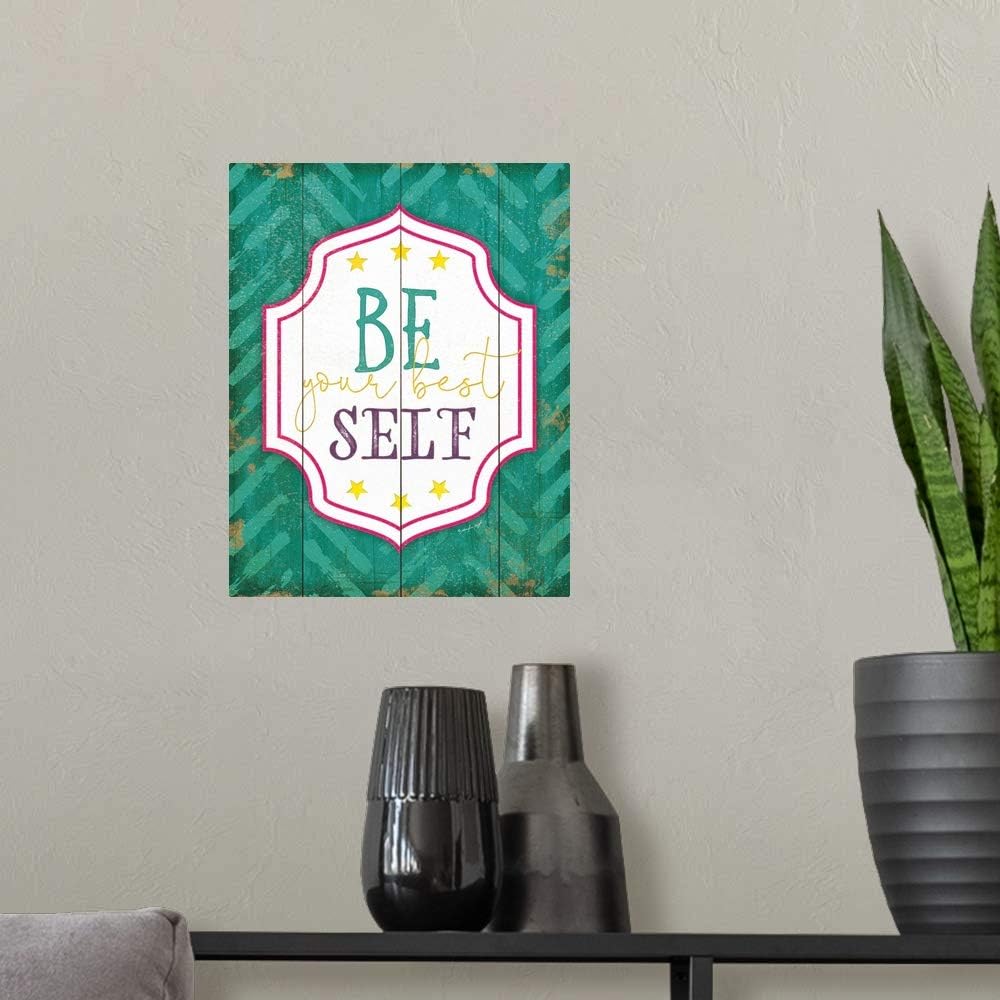 CANVAS ON DEMAND Be Your Best Self Wall Decal, Artwork