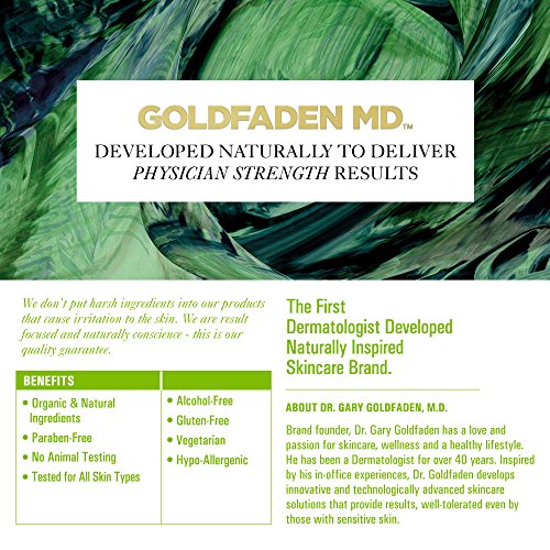 Goldfaden MD Needle-Less Line Smoothing Concentrate for Face & Neck | w/Seaweed Extract, Hyaluronic Acid, Hexapeptides, Organic Red Tea Extract TRIAL .34 Fl Oz