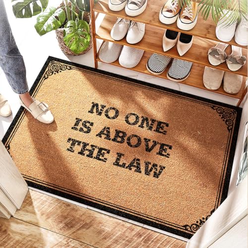 Tapis de bain antidérapant en coco lavable au design imprimé unique