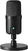 Amazon Basics USB Condenser Microphone: Plug & Play for Streaming, Podcasting, Recording - Cardioid, 360° Adjustable Stand, Clear Sound, Black