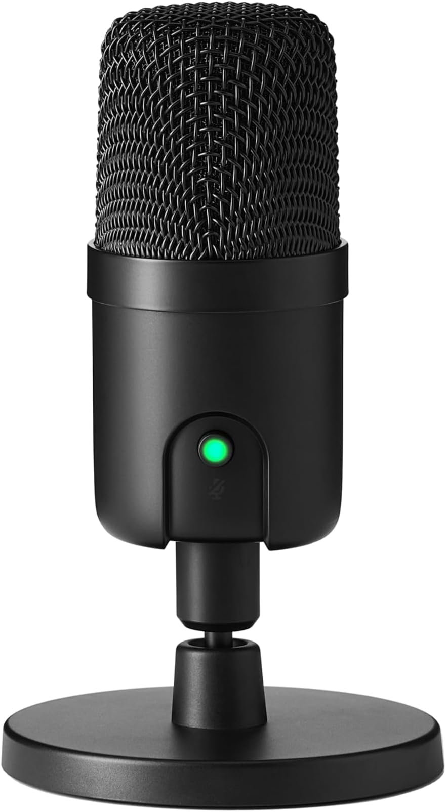 Amazon Basics Mini USB Condenser Microphone for Streaming, Gaming and Podcasting, with Cardioid Pickup, ‎8.6 x 8.6 x 14.7 cm Black