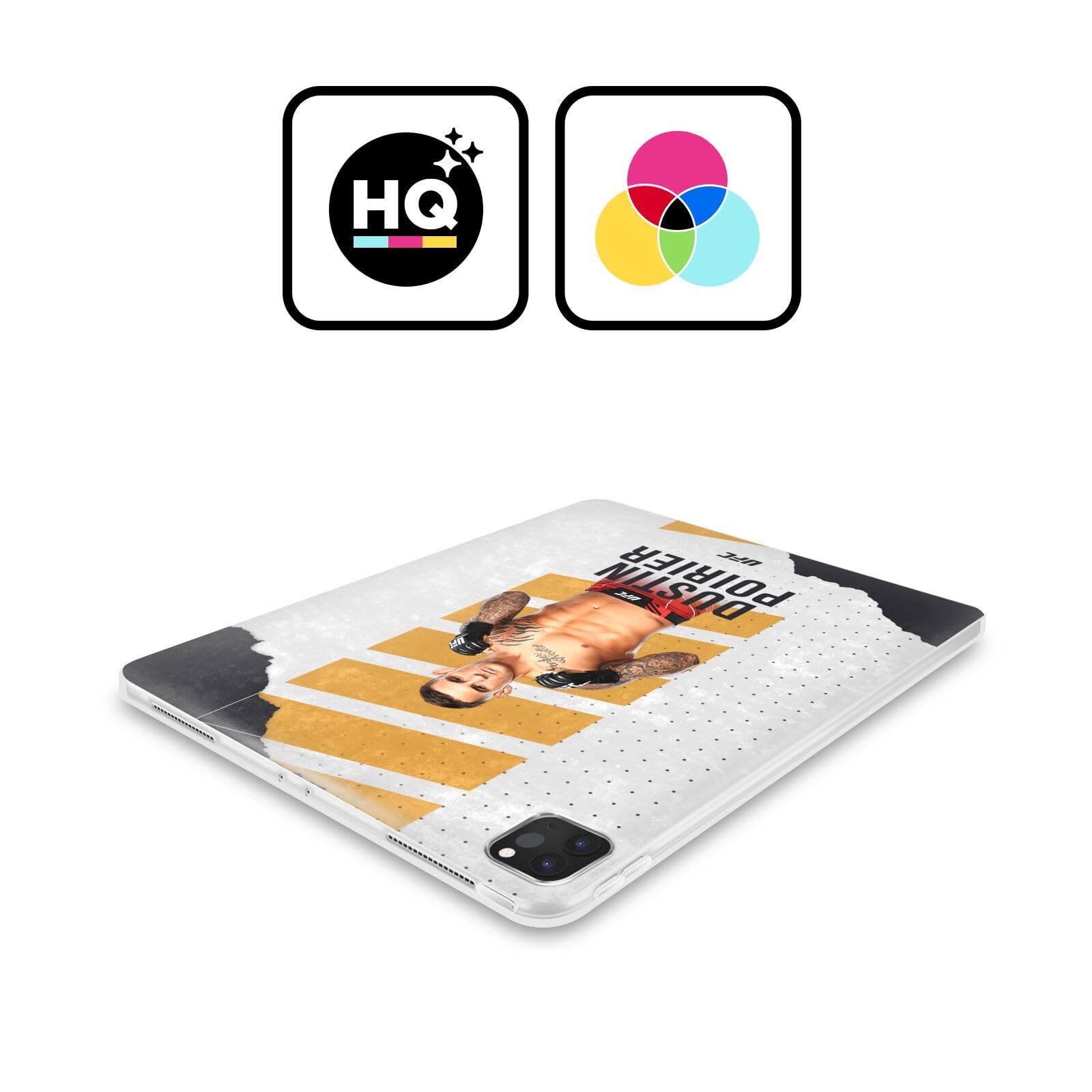Head Case Designs Officially Licensed UFC Fight Card Dustin Poirier Soft Gel Case Compatible with Samsung Galaxy Tab S8 Plus
