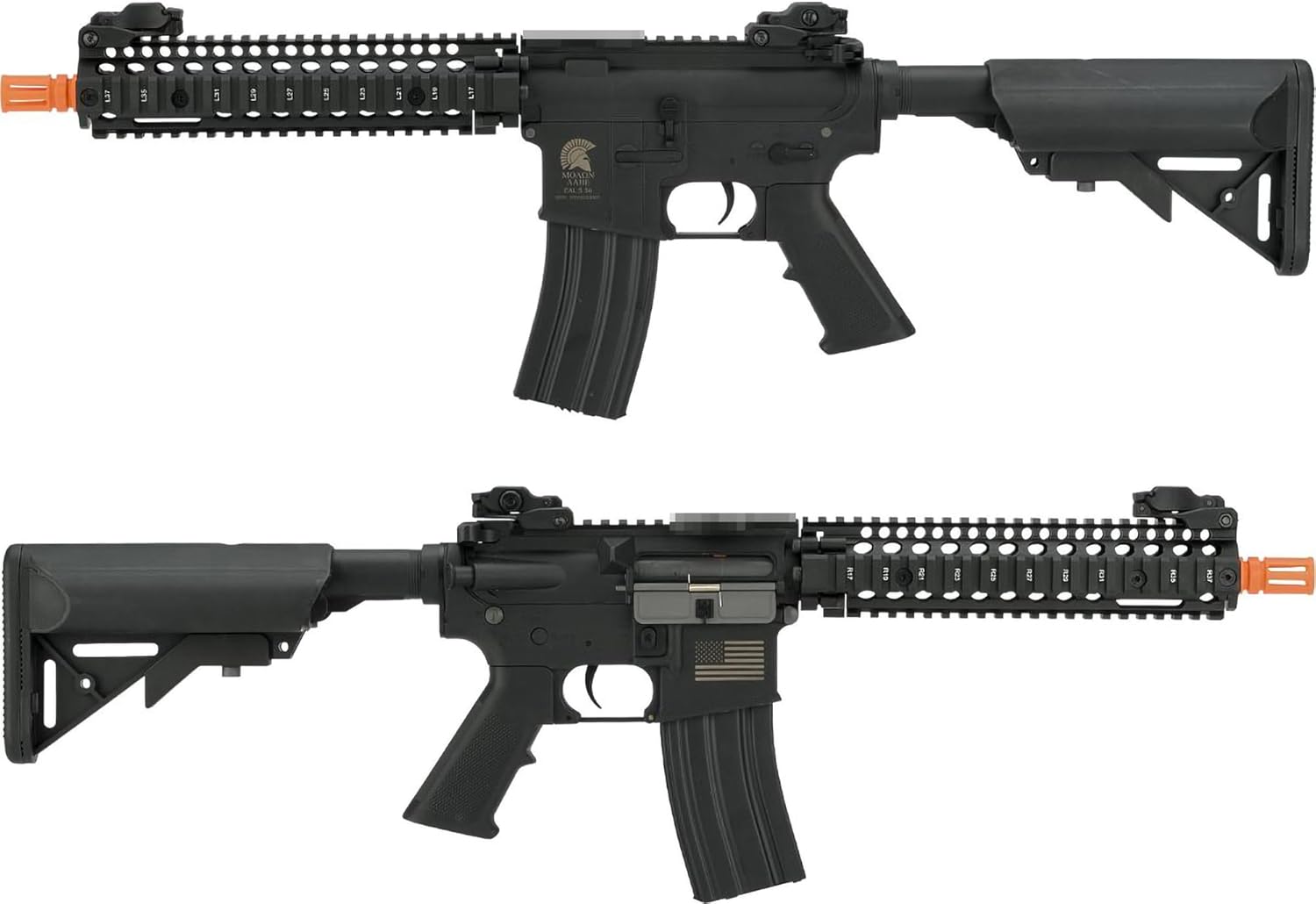Evike Airsoft - Matrix/S&T Sportsline M4 RIS AEG Airsoft Rifle w/ G3 Micro-Switch Gearbox (Model: Black/RIS 9")