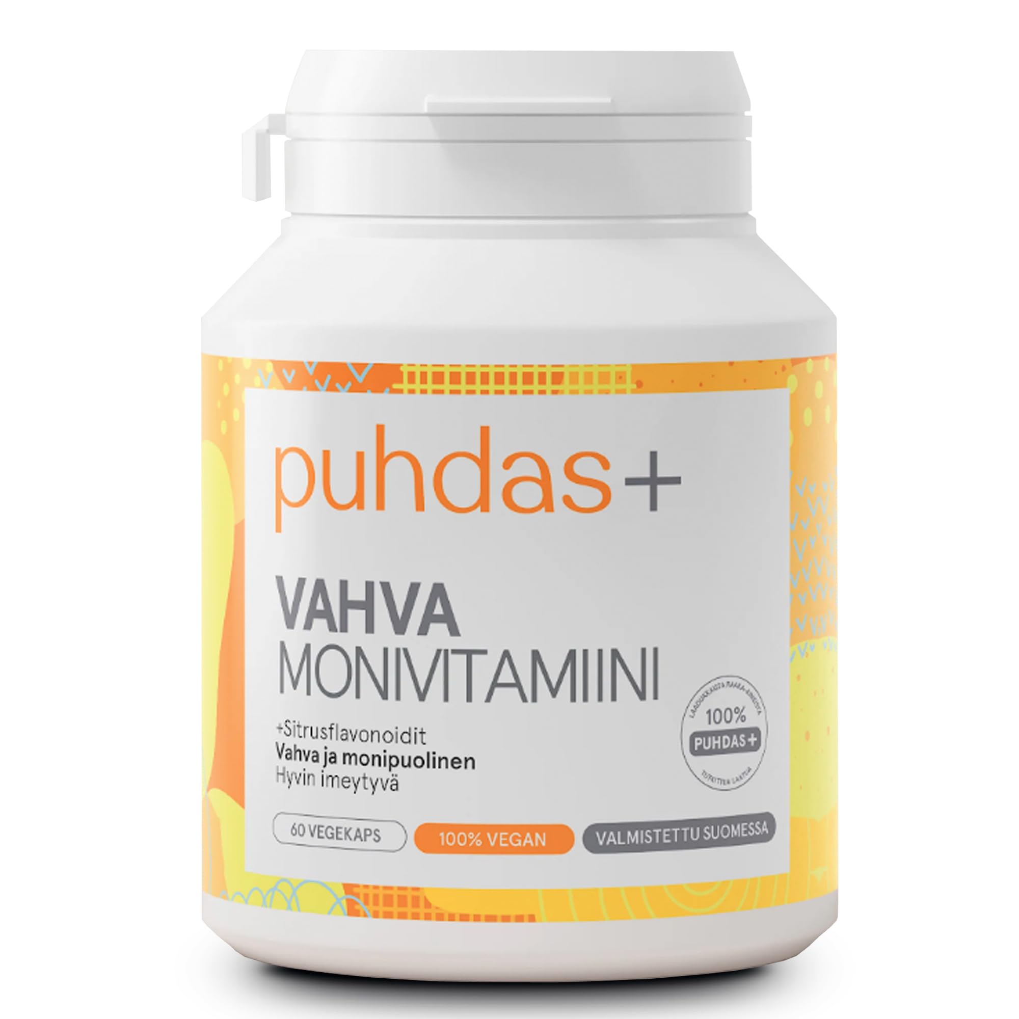 Starke Multivitaminy A–Z | Wysokodawkowane | Witaminy i Minerały | 60 Wegańskich Kapsułek | Wyprodukowano w Finlandii