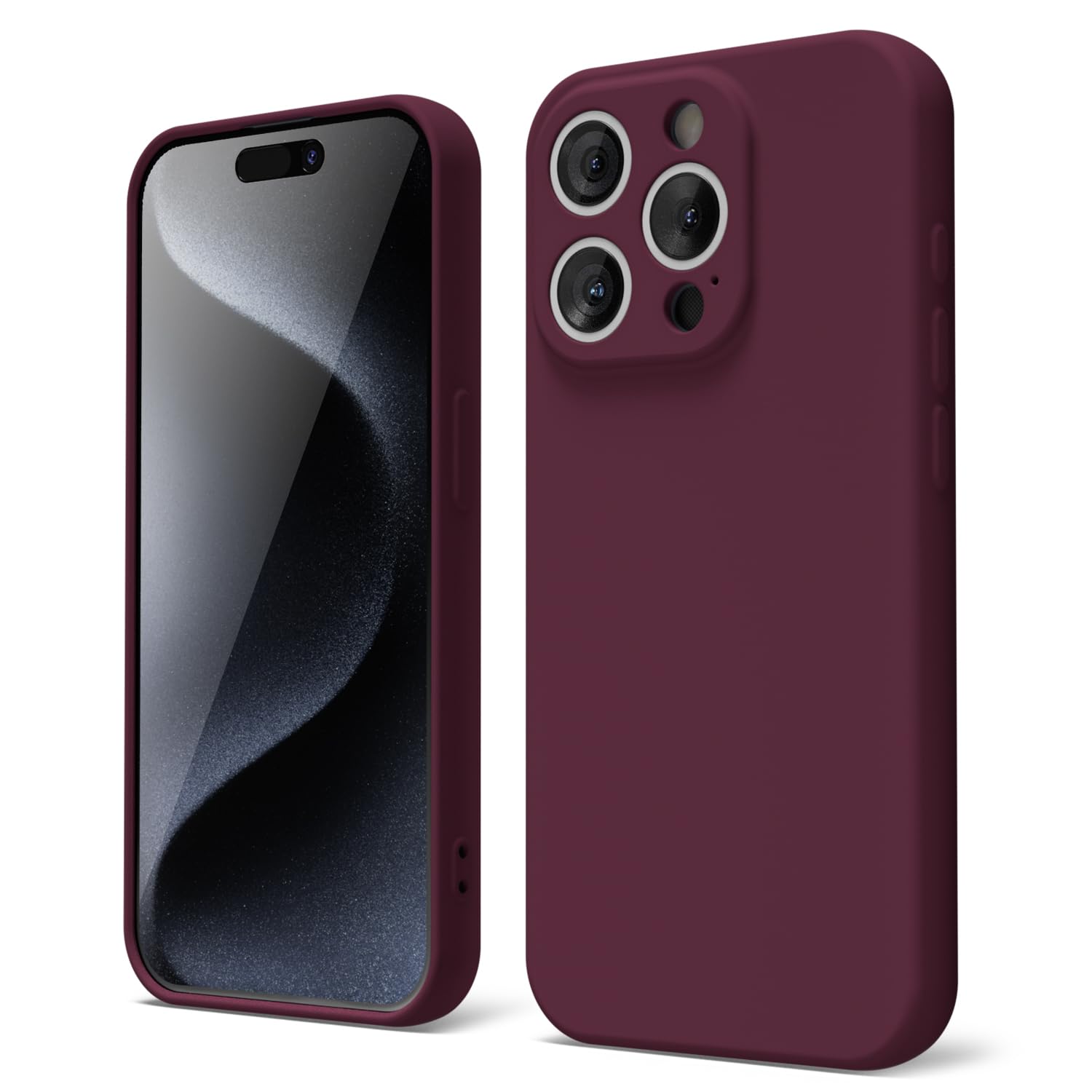oakxco for iPhone 16 Pro Max Case Liquid Silicone, Soft Rubber Gel Elegant Aesthetic Basic Simple Cover, Cute Thin Slim TPU Matte Solid Color Plain Smooth Case for Women Girl, Light Pink — view 148