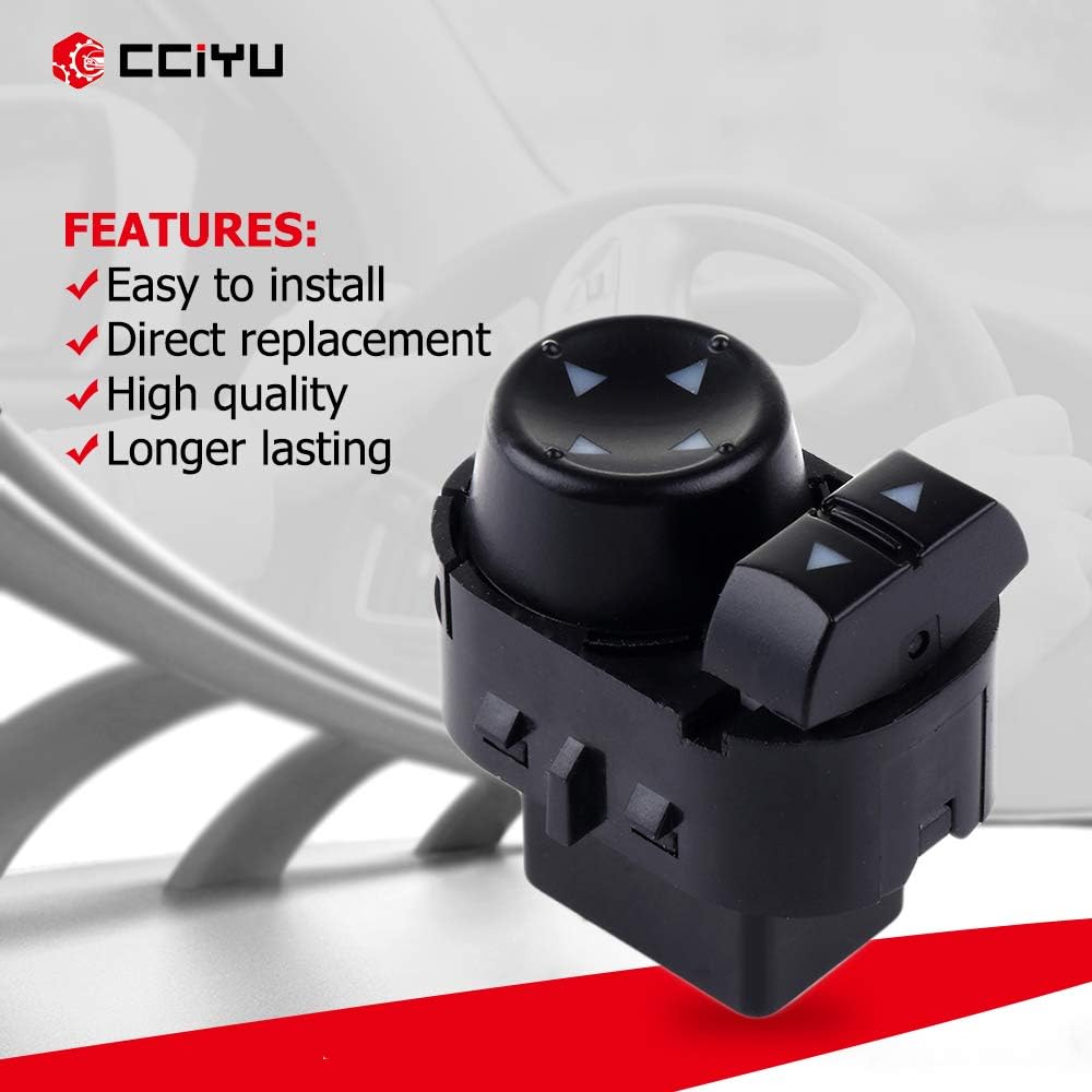 Power Mirror Switch Replacement fit for 2007-2013 Chevy Silverado 1500 2007-2014 Chevy Silverado 2500 HD 2007-2013 GMC Sierra 1500 2007-2014 GMC Sierra 2500 HD 3500 22883768