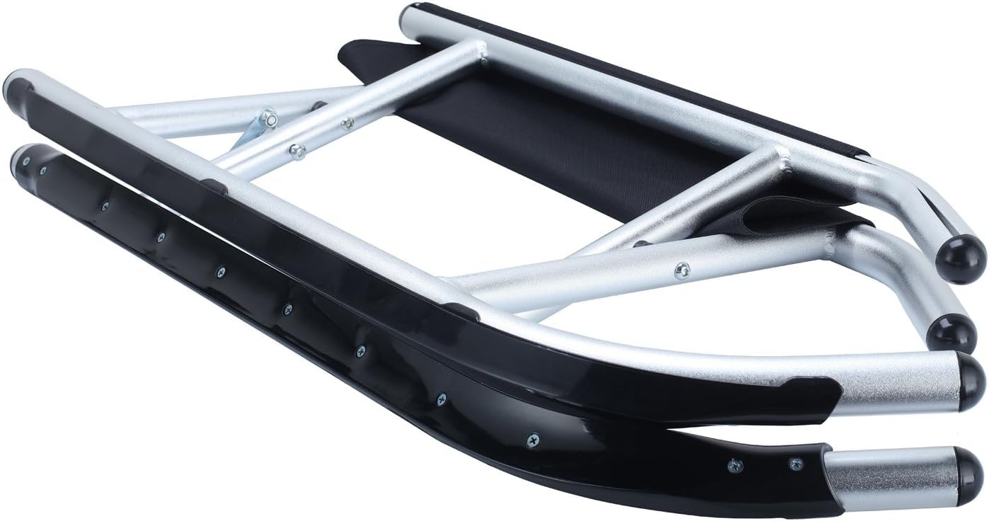 Alu-Schlitten Klappbarer Premium Schlitten Rennrodel Klappbar aus Aluminium für Groß & klein (Modell 2025/26) | Faltbarer Alu-Schlitten für Groß & Klein – kein Rosten, kein Holz – Modell 3.0 mit verbesserten Kufen
