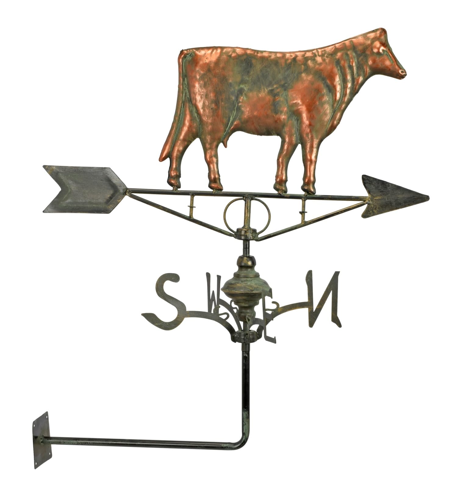 Girouette Vache en Fer forgé aubaho Réplique Rétro de Haute Qualité