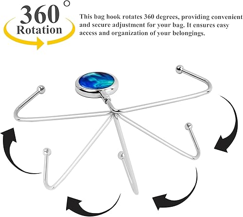Miniatura 5 de Set de 3 ganchos Cheliz percheros, perchero para mesa, soporte para perchero, para colgar bolsos de mujer