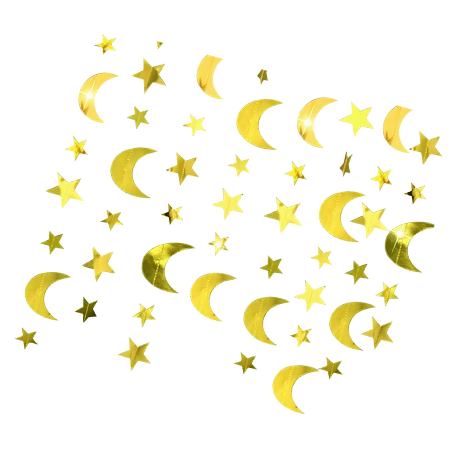 Kangnice Glittering Pattern Star Hanging Pennant Ornament for Wedding Baby Showers Birthday Christmas Anniversary Celebration Spiritual Theme Deck