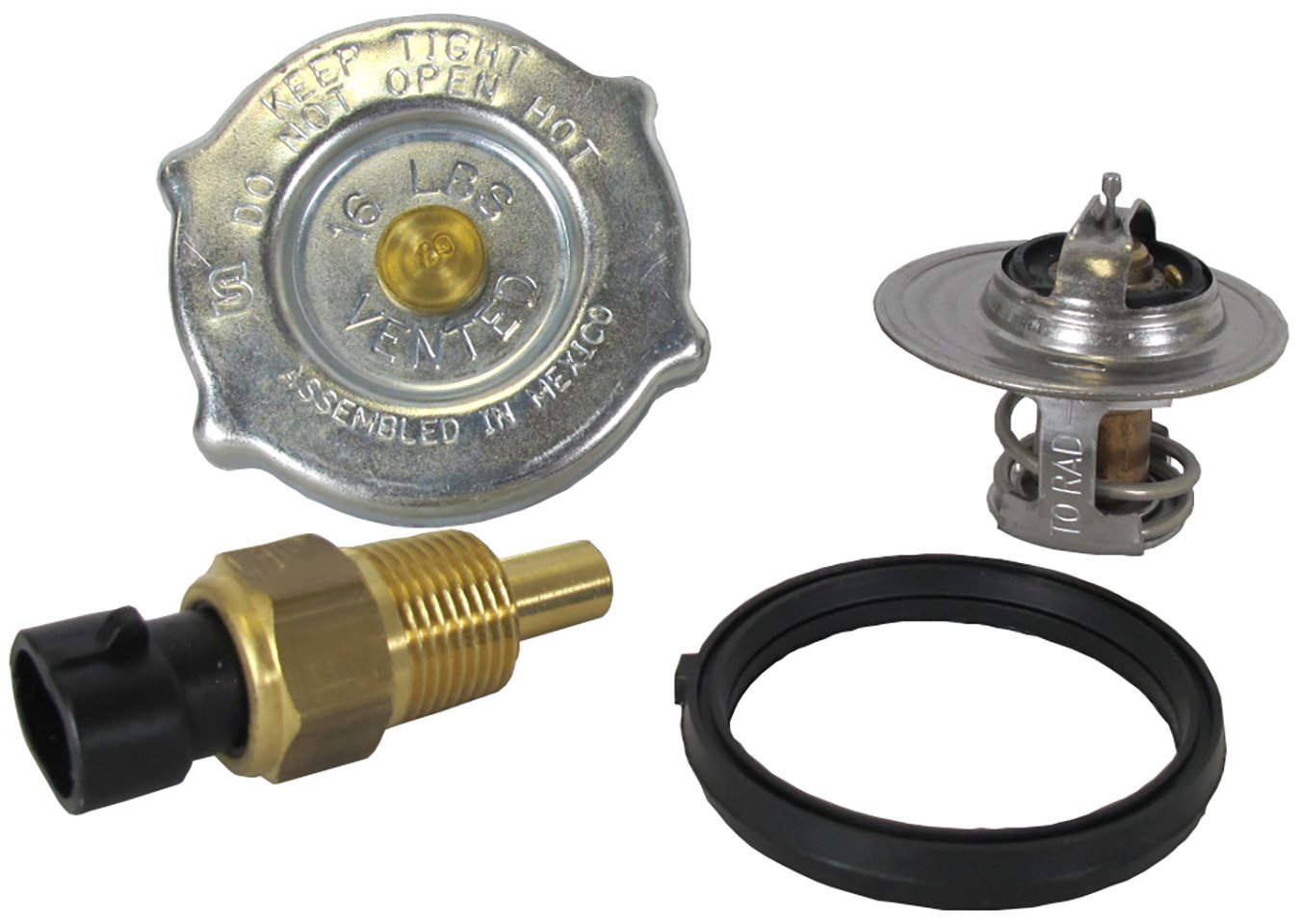 MotoRad 105KT Cooling System Temperature Control Service Kit for Select Chrysler and Dodge Vehicles, 1 Pack