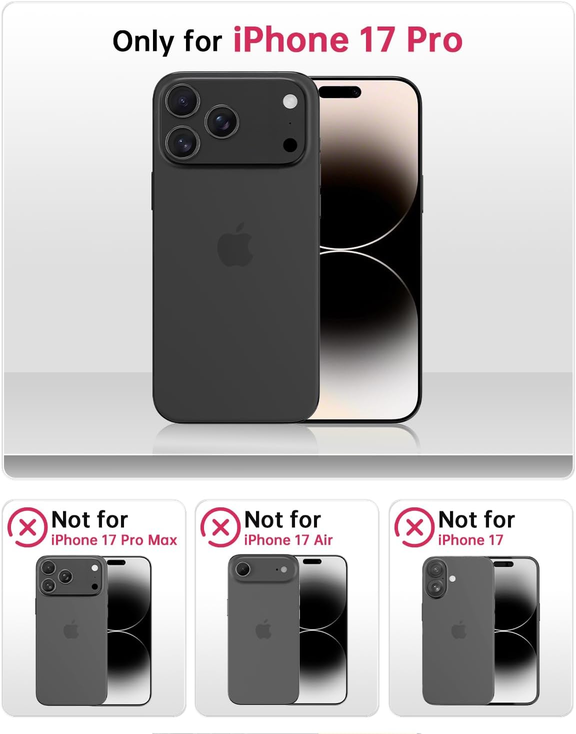 SCORPIFY for iPhone 17 Pro Case [Compatible with MagSafe] with Matte Black Leopard Cheetah Print Design, Cute Magnetic Phone Cover for Women Girls and Men, Slim Bumper with Stylish Pattern - Image 2