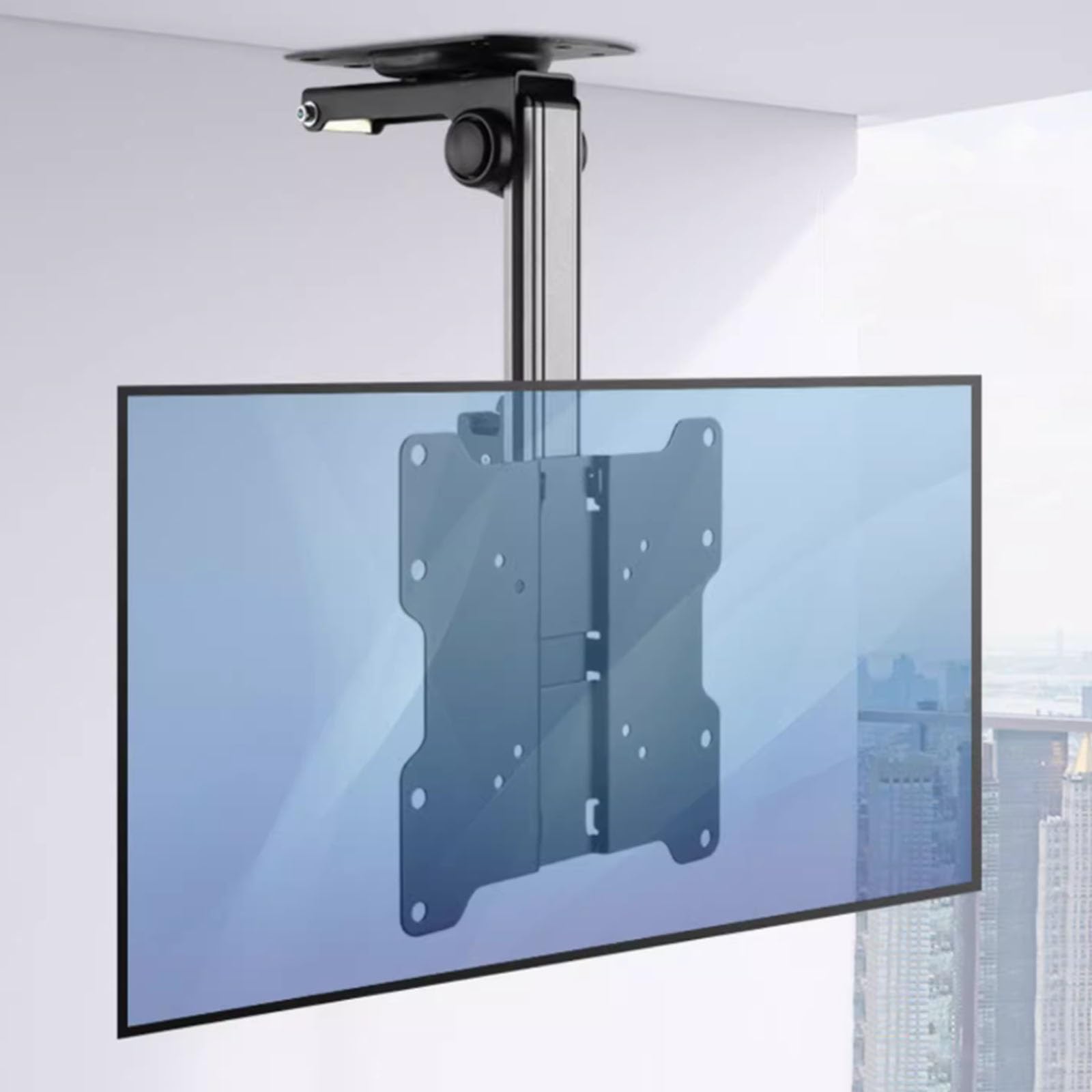 Support de montage TV au plafond réglable et pliable pour écran LCD de 17 à 32 pouces