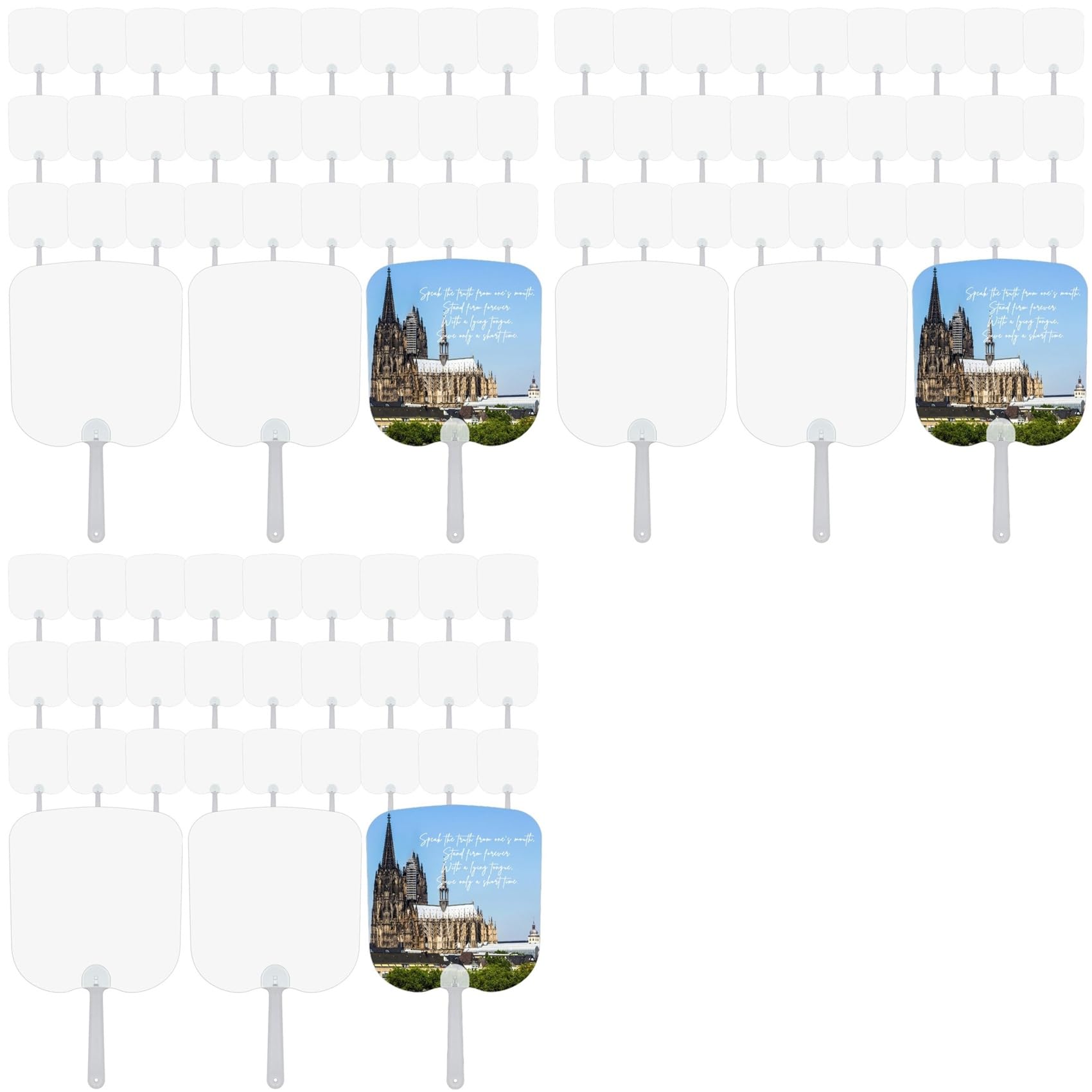 Éventails à sublimation de 90 pièces vierges pour projets créatifs