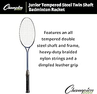 Vista 38 de Champion Sports BR40 Heavy-Duty Steel Badminton Racket
