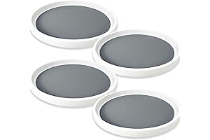 Lazy Susan Organizers: Optimize Kitchen Space with 10-Inch Rotating Turntables