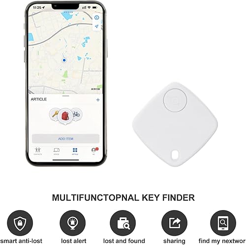 Miniatura 2 de Localizador de llaves inteligente portátil, rastreador Bluetooth, localizador de seguimiento GPS, compatible con iOS Find My Tracker, localizador de