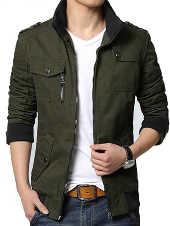 casual stand collar jacket