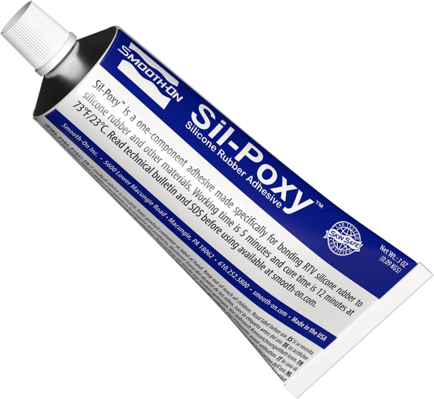 Sil-Poxy Silicone Adhesive - 3 Ounce Tube by Smooth