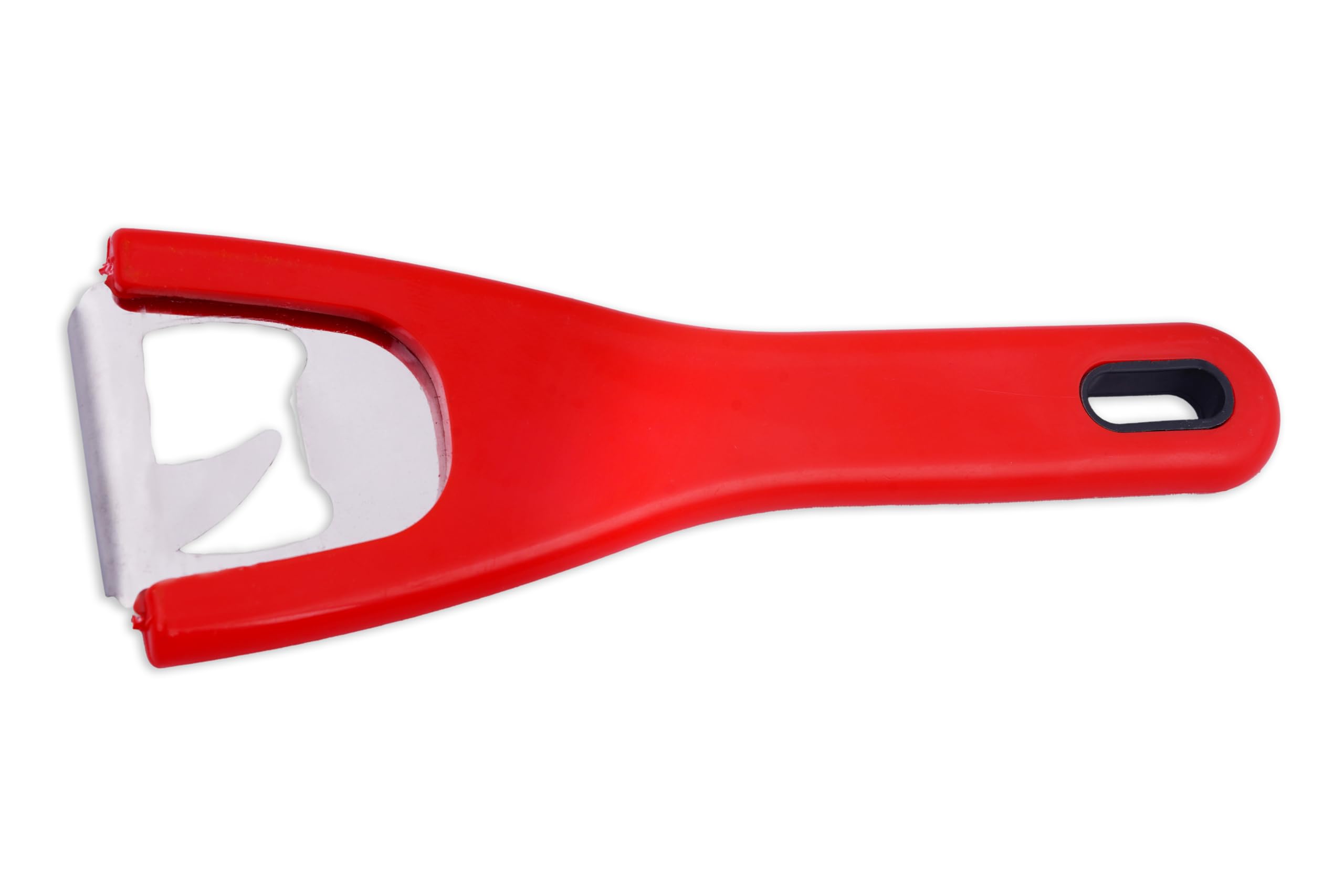 Generic Stainless Steel and Plastic Bottle Tin Can Opener Cutter for Kitchen Home (Red), 15.40 x 5 cm
