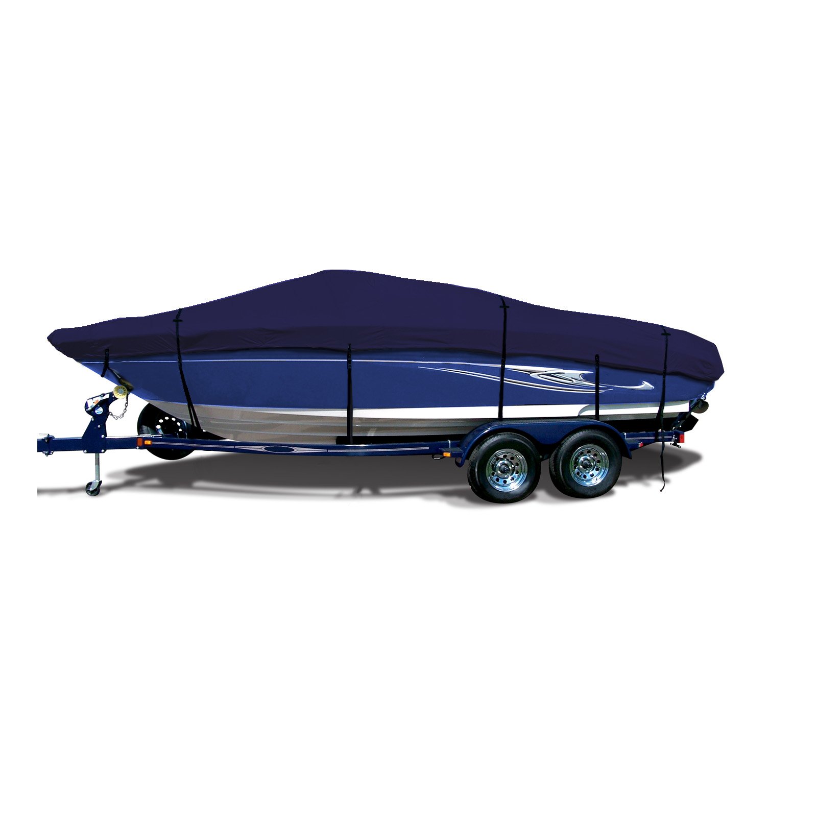 SavvyCraft Pro Bass Boat Fishing Boat Trailerable Boat Cover 18'6