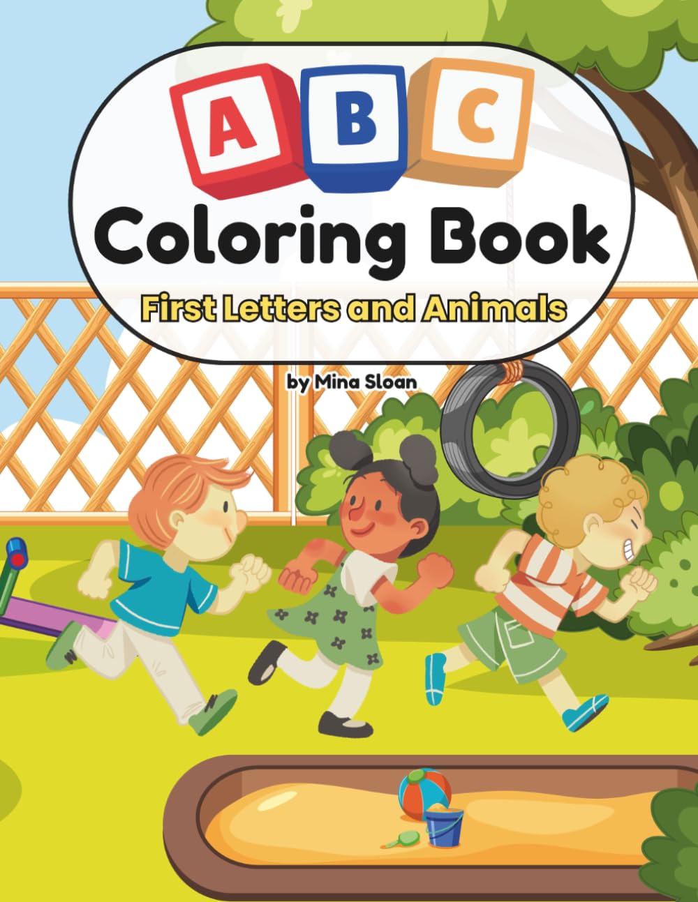ABC Coloring Book for Kids: Bold and Easy Pictures with First Letters and Animals