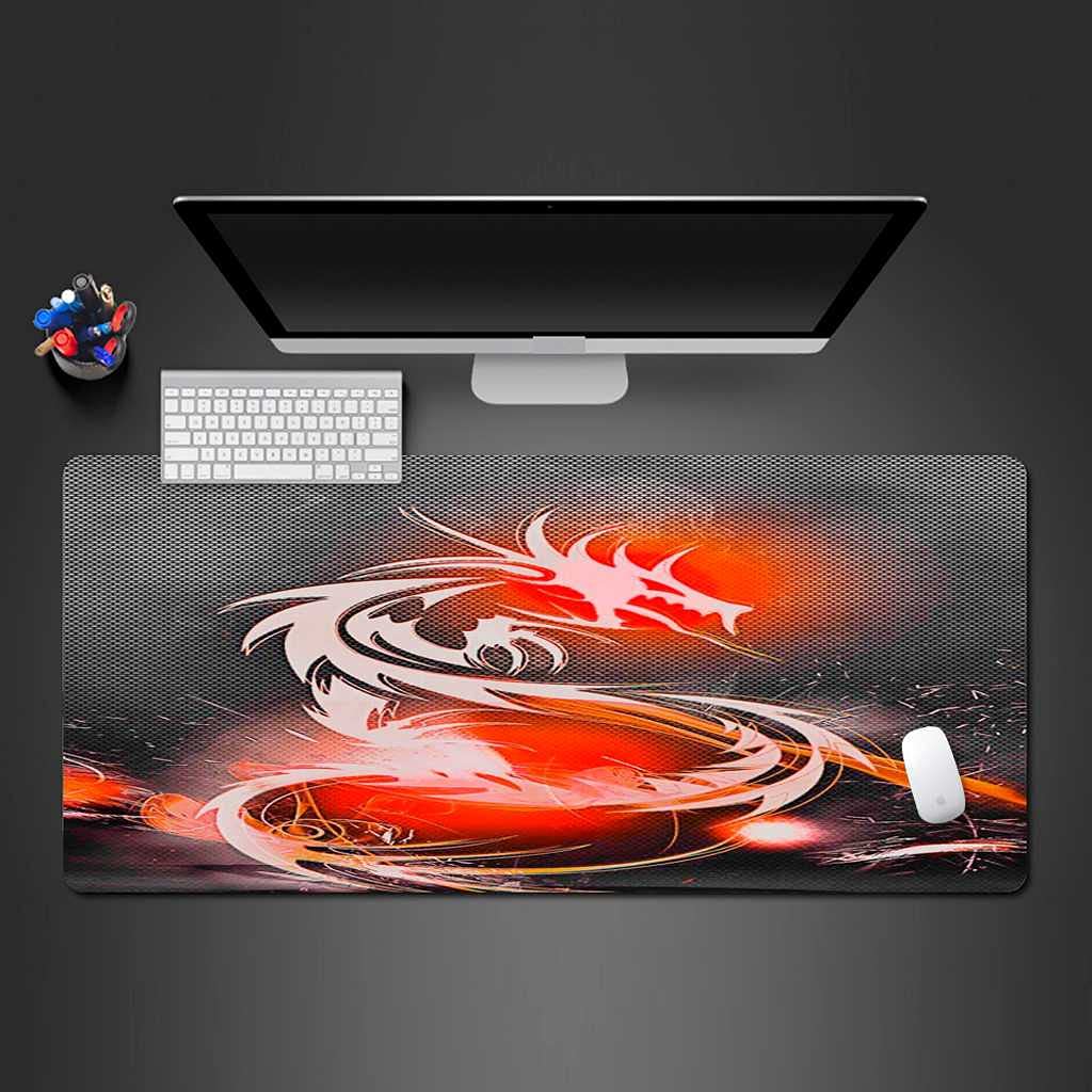 Tapis de souris bureau et maison grand format design Dragon pour setup gaming - 8