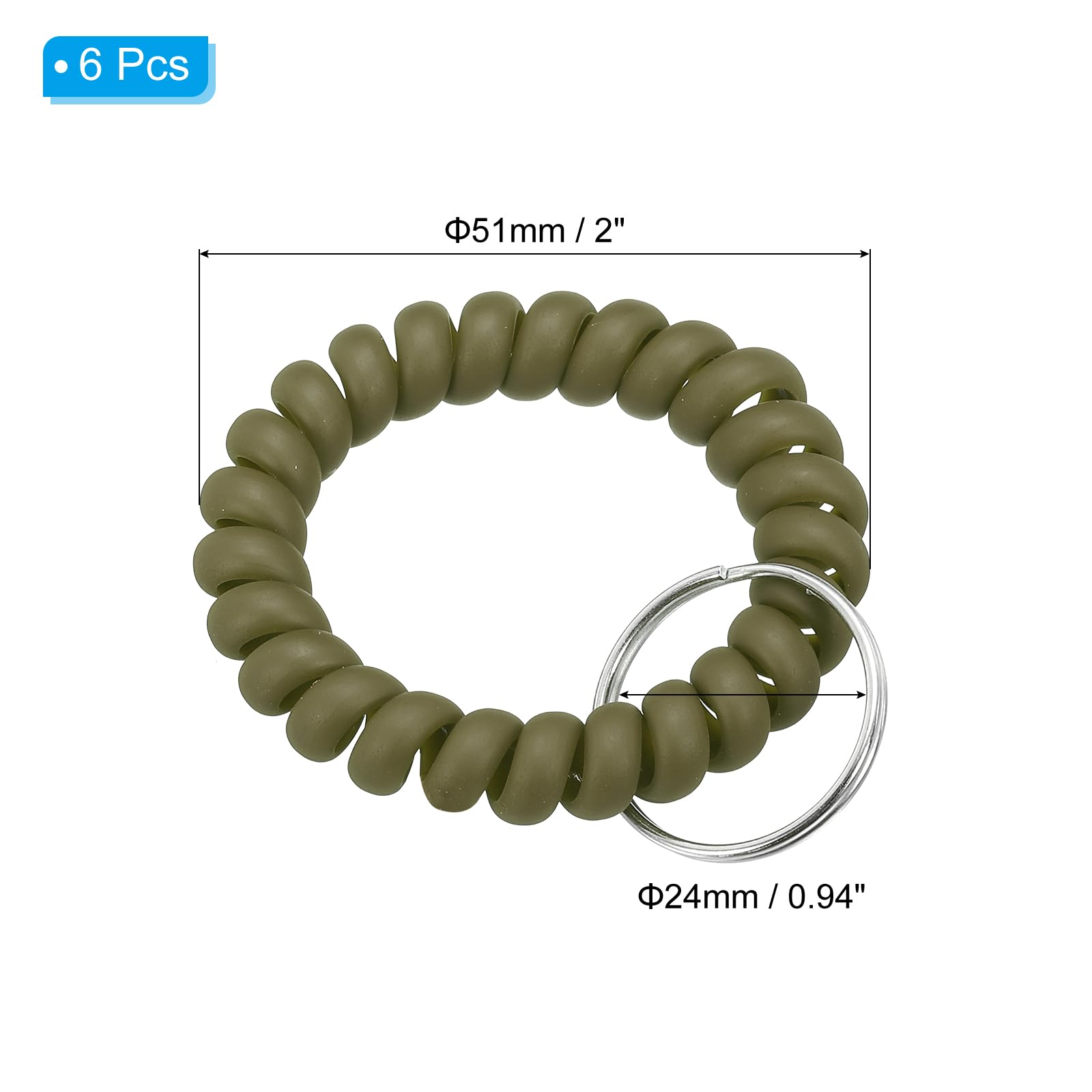 PATIKIL Stretchable Wristband Wristlet Keychain - Image 2