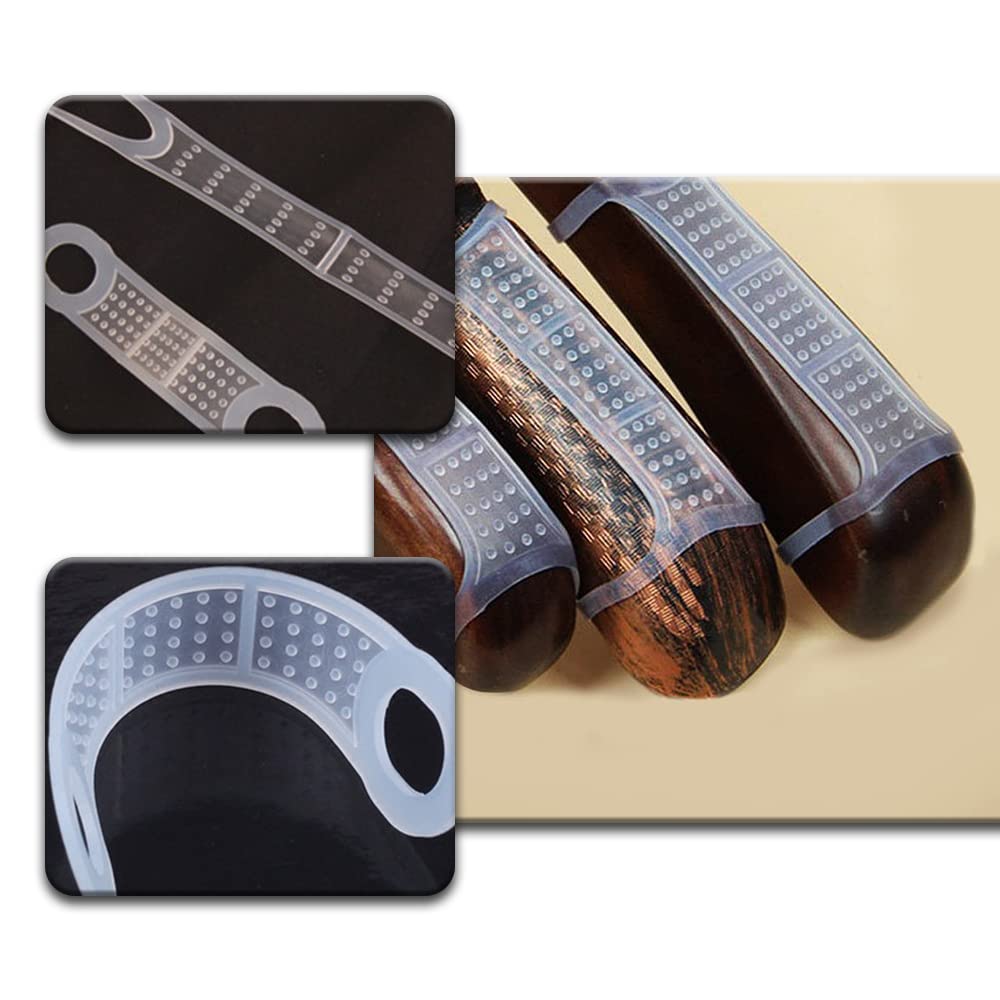 Lot De 100 Poignées Silicone Pour Cintres - Antidérapantes, Transparentes