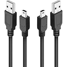 Replacement USB Power Cord 6ft for Blue Yeti Microphone Microphone, Blue Snowball iCE USB Microphone Wire TI-84 Graphing Calculator TI-Nspire CX/CX CAS, TI84 Plus CE Color/C Silver Charging Cable 2
