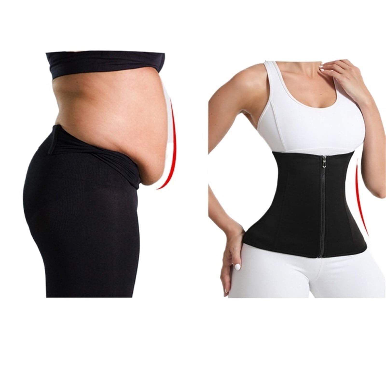 MMRTDJDR Fajas para Mujer, Entrenador para Mujer, corsé, Banda para el Vientre, Faja Deportiva, Traje de Sauna, Bandas recortadoras de Cintura