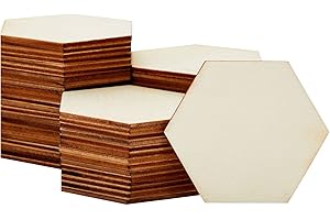 Honeycomb Heaven: Bright Creations 60 Pack Unfinished Wooden Hexagons